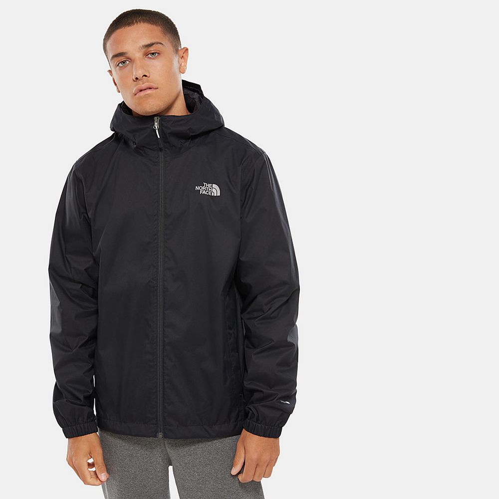 The North Face Lightweight Shell Jackets Mens Australia - The North Face Quest Hooded Black Hiking (